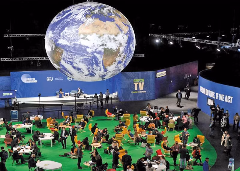 附图：COP26场景。（图片来源：农村经济报）