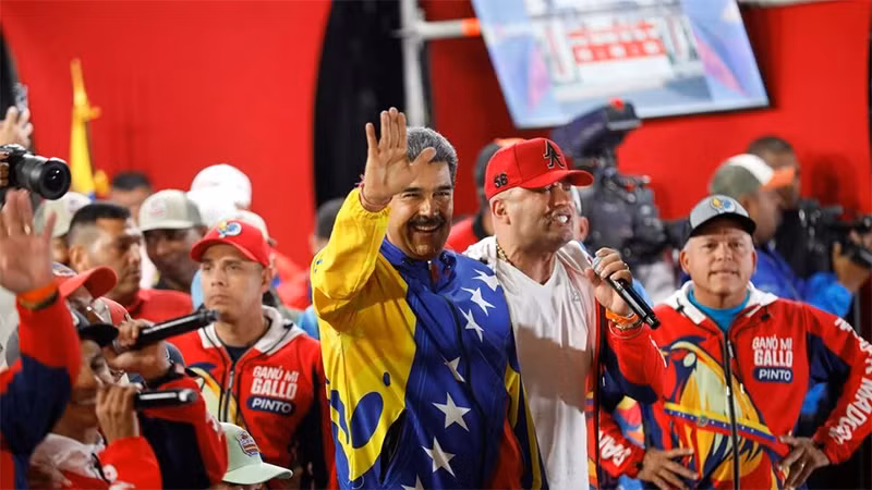 2024年7月29日，尼古拉斯·马杜罗总统在维纳瑞拉。