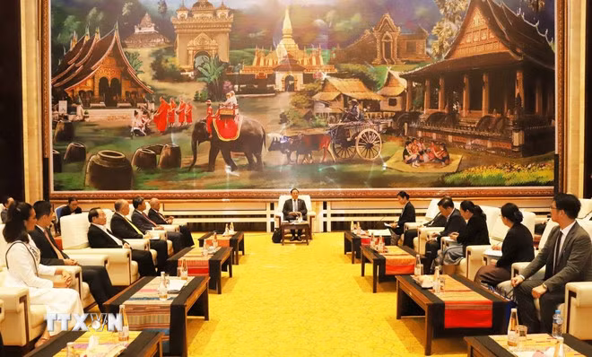 会见场景。（图片来源：越通社）