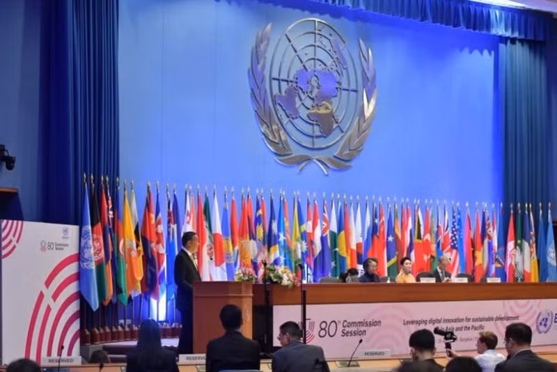 联合国亚太经社会第80届年会场景。（图片来源：ESCAP）