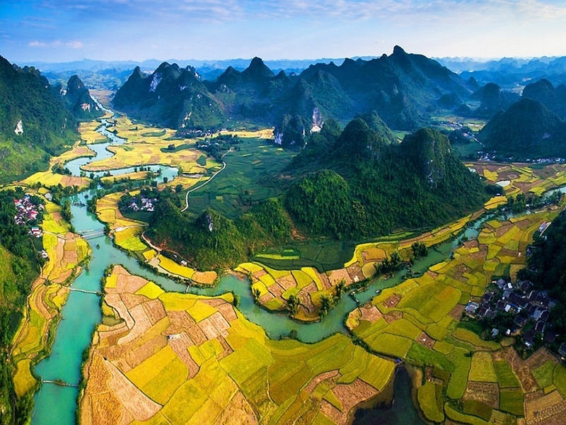 高平山水地质公园。（图片来源：baodantoc.vn）