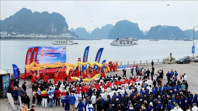 2023-2024赛季克利伯环球帆船赛第五赛段第8场比赛启动仪式。（图片来源：ttdn.vn）