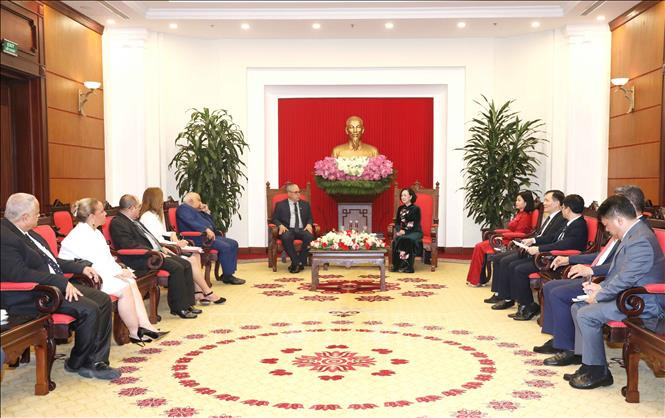 会见场景。（图片来源：越通社）