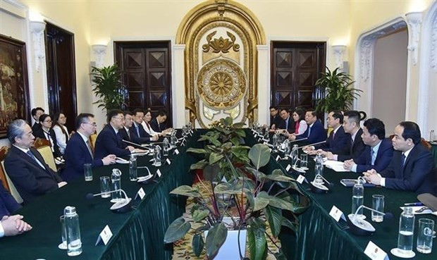 会见场景。（图片来源：越通社）