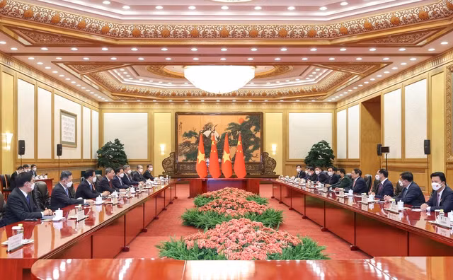 会谈场景。（图片来源：VGP）