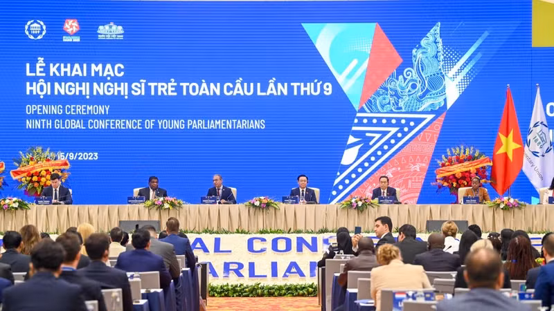 第九届全球青年议员大会开幕式。
