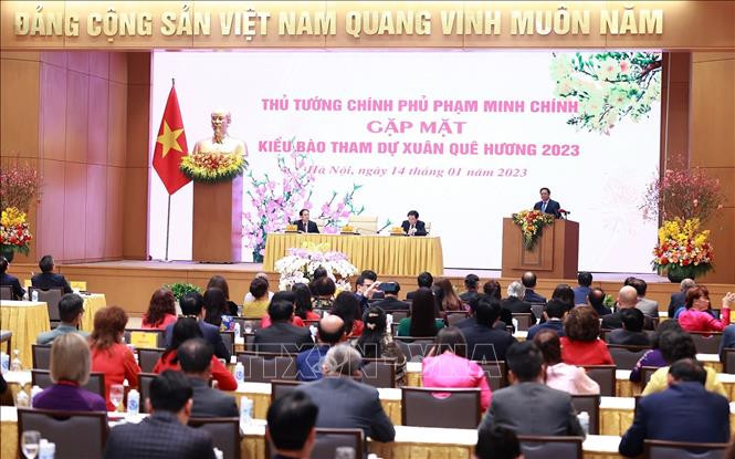 会见场景。（图片来源：越通社）
