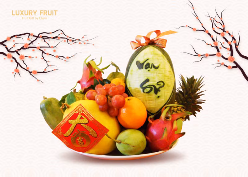 越南外形奇特的水果给春节增添色彩【图表新闻】