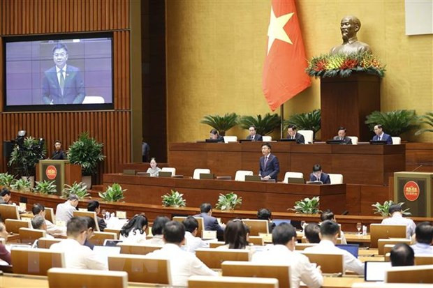 司法部部长黎成龙回答咨询。（图片来源：越通社）