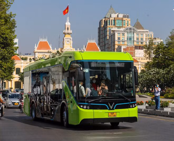 Vinfast电动巴士。