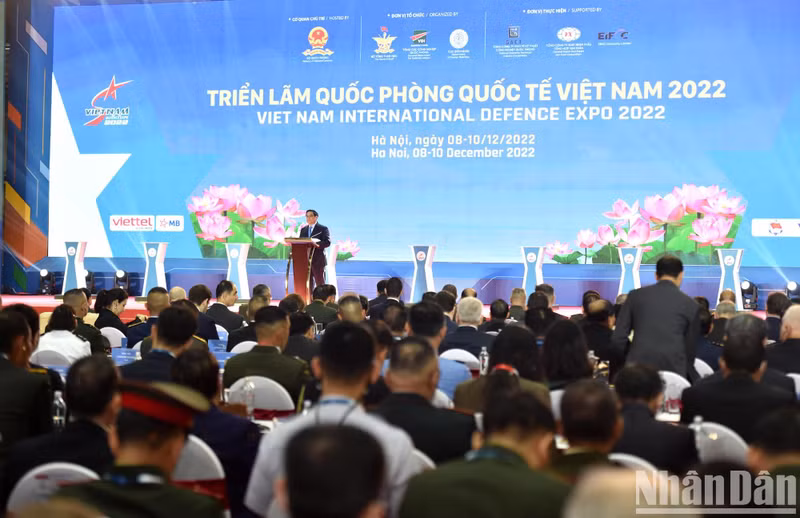 2022年越南国际防务展开展仪式场景。