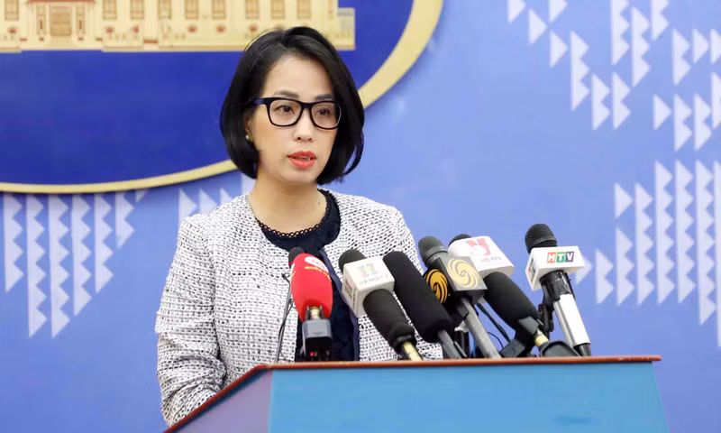 外交部发言人范秋姮。