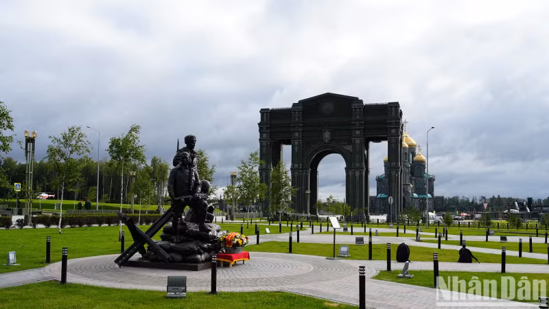 设在莫斯科的越南国际志愿战士纪念台。