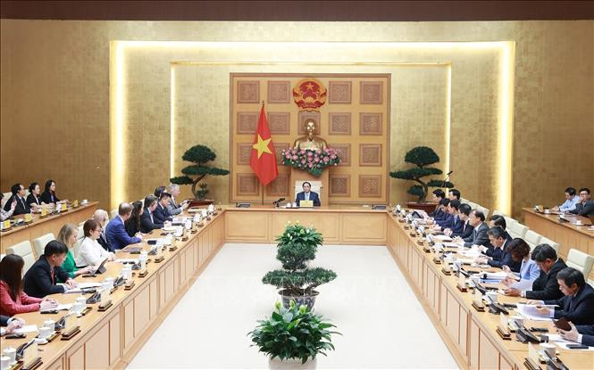 会见场景。（图片来源：越通社）