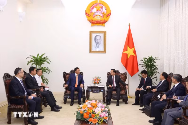 会见场景。（图片来源：越通社）