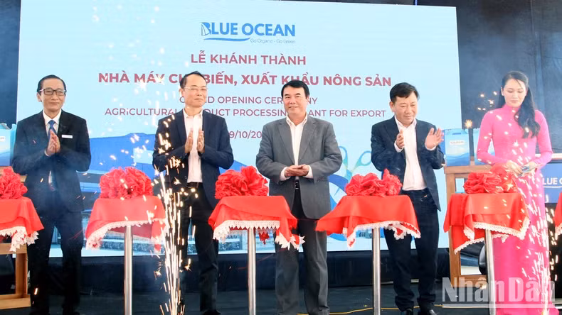 农产品加工厂落成仪式。