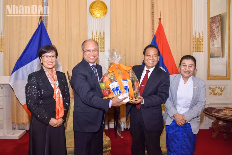 丁全胜大使和卡因大使。