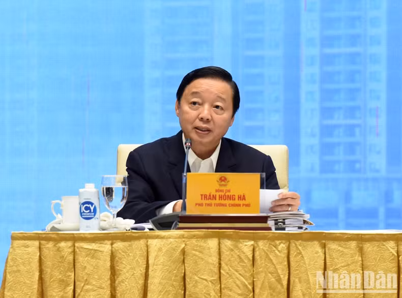 政府副总理在会上发表讲话。