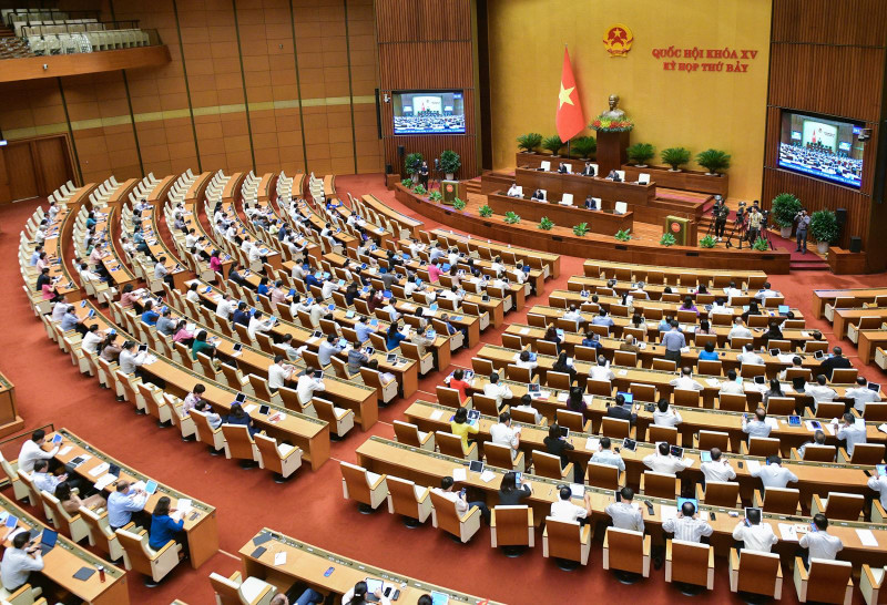第十五届国会第七次会议场景。