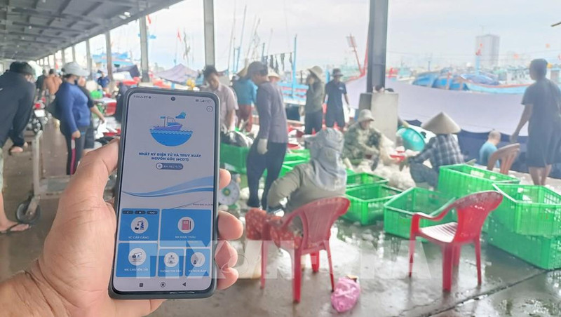 附图：庆和省测试技术应用来打击非法捕捞。