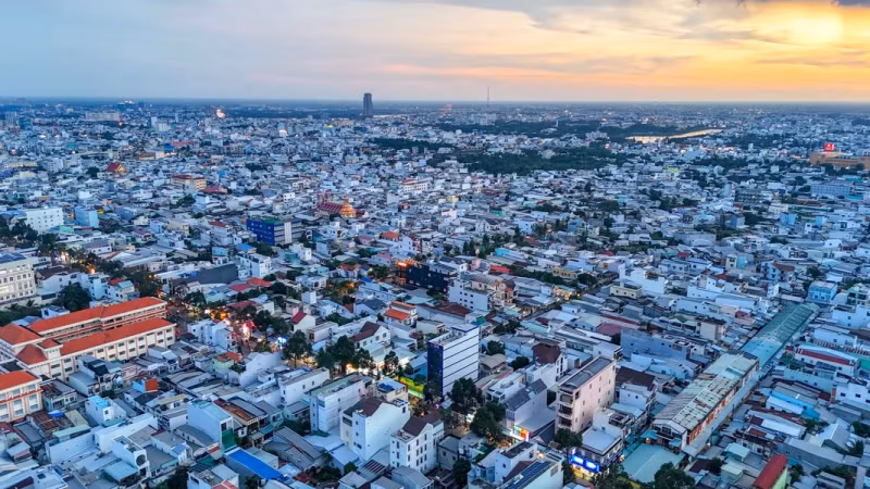 芹苴市宁桥郡的一角。