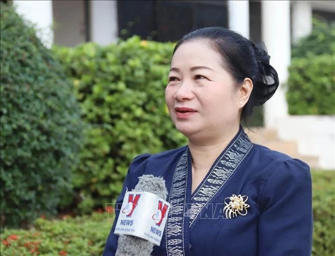 老挝新闻文化旅游部艺术文化司副司长Vansy Soukchaleurn。（图片来源：越通社）
