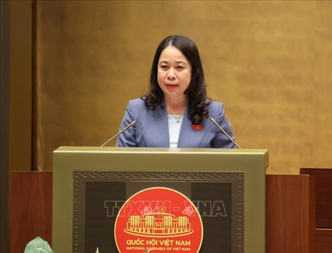 越南国家副主席武氏映春。（图片来源：越通社）
