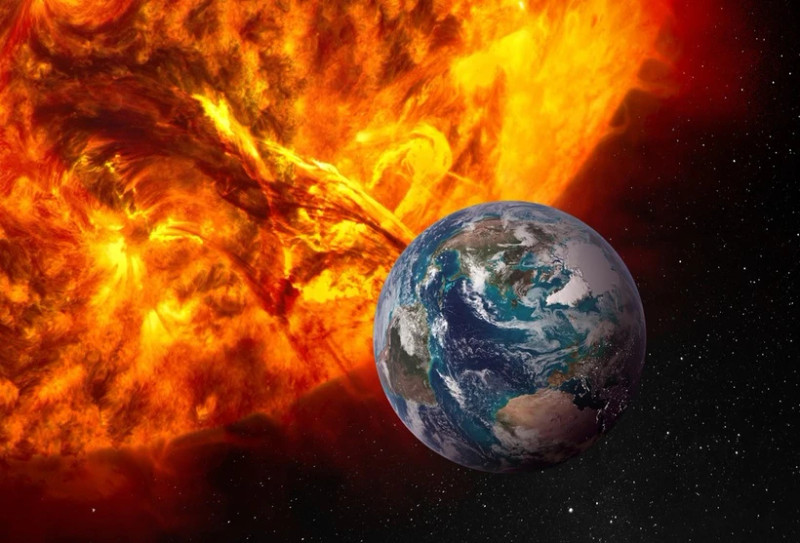 附图：二十年来最强地磁暴来袭 对越南产生直接影响。