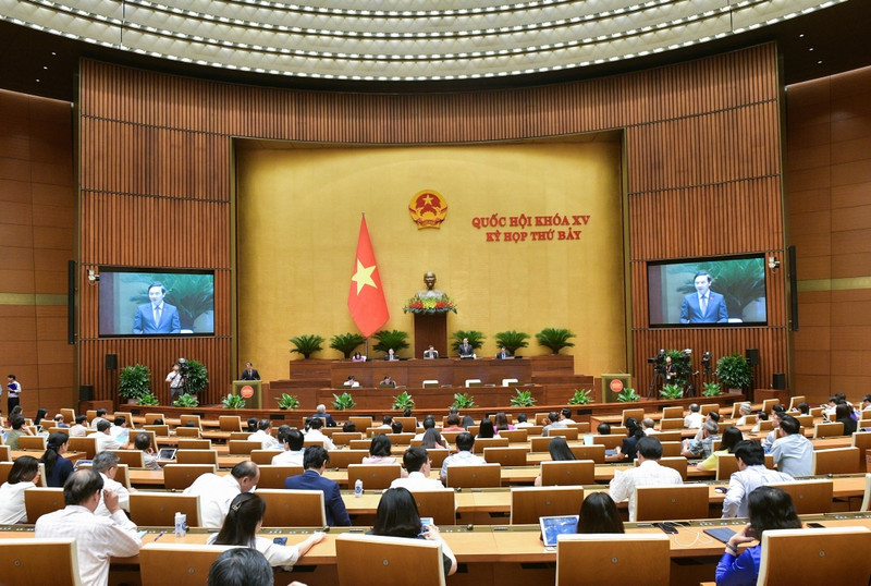 第十五届国会第七次会议会议场景。（图片来源：国会办公厅）