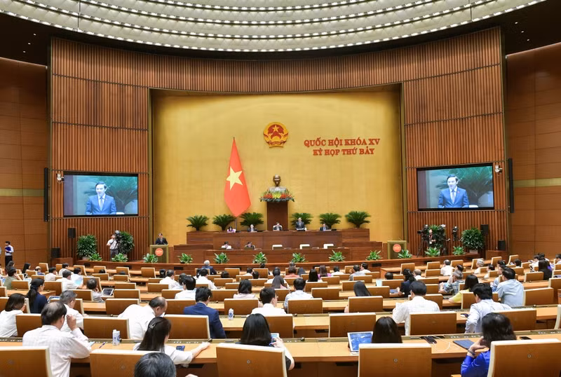 第十五届国会第七次会议会议场景。（图片来源：国会办公厅）