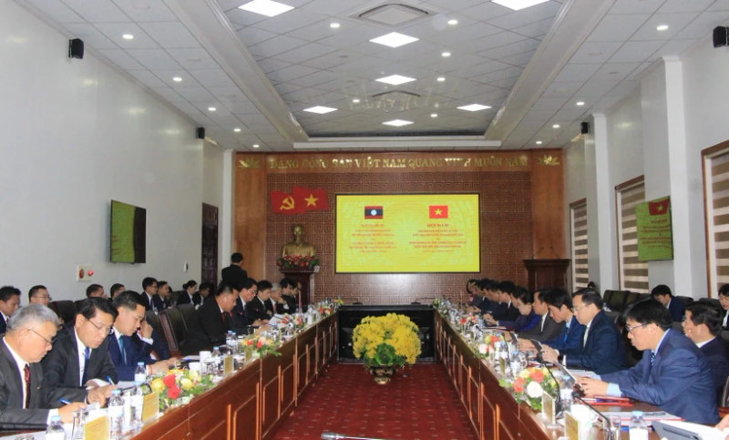 会谈场景。（图片来源：越通社）