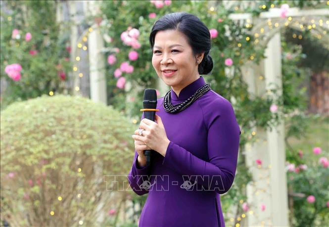 越共中央总书记苏林夫人吴芳璃。（图片来源：越通社）