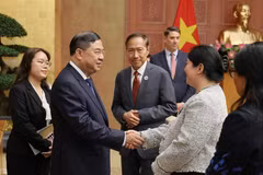 越南政府常务副总理范家足与美国企业举行工作会议。（图片来源：VGP）