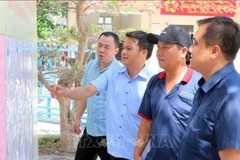 卡纳乡，连日来全民盛会的氛围因彩旗飘扬而热闹起来，与宣传广播的欢快声音交织在一起，气氛相当热烈。（图片来源：越通社）