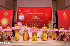 旅居泰国越南侨胞迎新年的艺术演出。（图片来源：越通社）