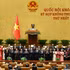 国会主席陈青敏同与会代表。