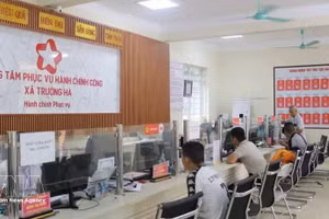 长河乡公共行政服务中心。（图片来源：越通社）