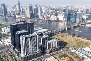 越南胡志明市国际金融中心预计将于今年年底投入运行。（图片来源：越通社）