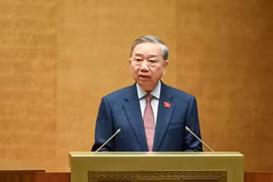 越共中央总书记苏林对第十六届国会代表及2026—2031年任期各级人民议会代表选举取得圆满成功表示热烈祝贺，并向获得全国选民信任的各位代表致以衷心祝贺。（维灵 摄）