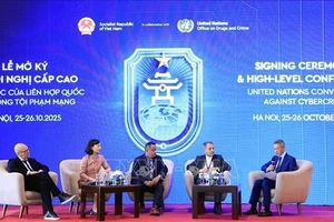 题为 “联合国公约：主权保障与多边主义的支柱”的专题讨论会在河内举行。（图片来源：越通社）