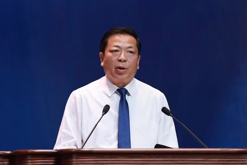 越南建设部部长陈宏明在越南工会第十四次全国代表大会（2026—2031年任期）上发表讲话。