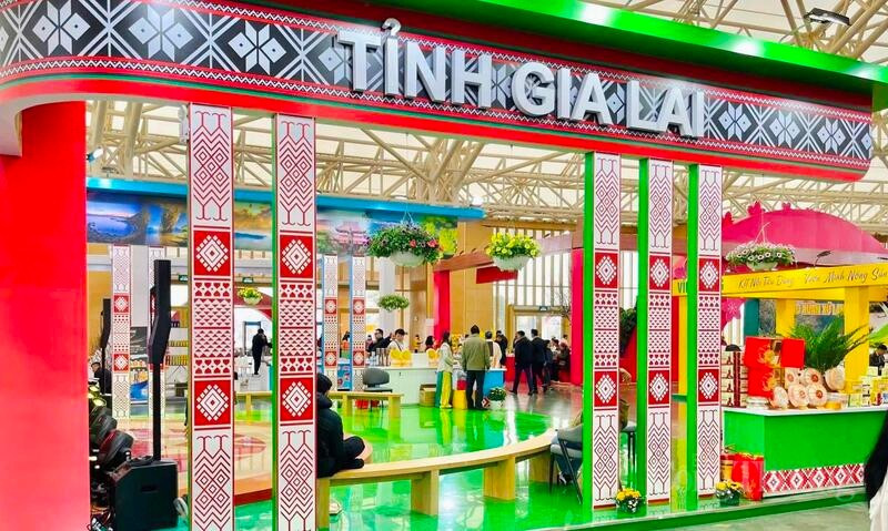 嘉莱省展区。（图片来源：越通社）