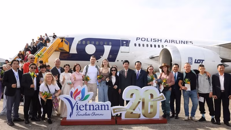 2025年，越南迎来第2000万位国际游客。（图片来源：TITC）