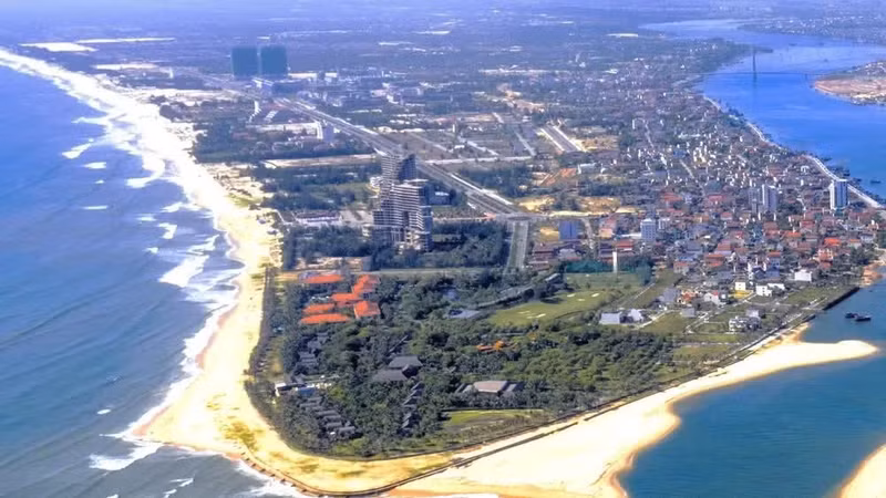 广治省洞海坊保宁半岛——该省海洋旅游中心。