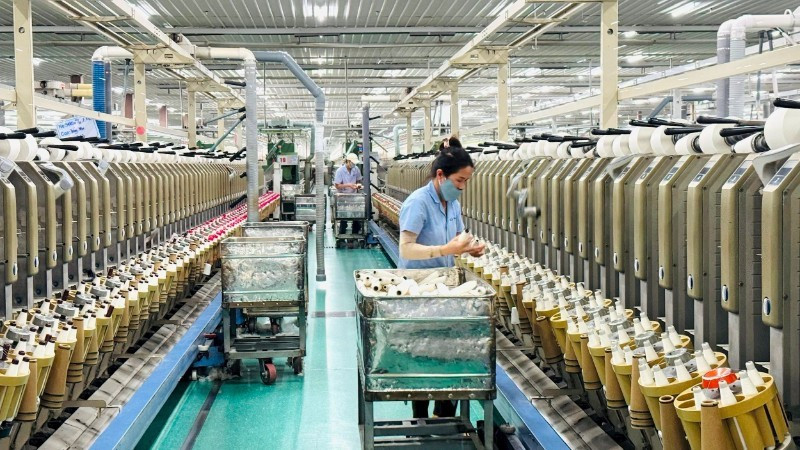 富牌纱线公司生产出口纱线。