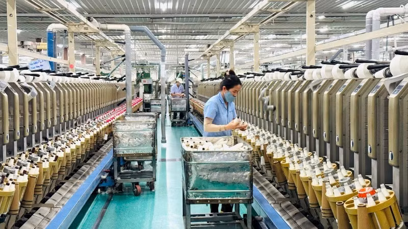 富牌纱线公司生产出口纱线。