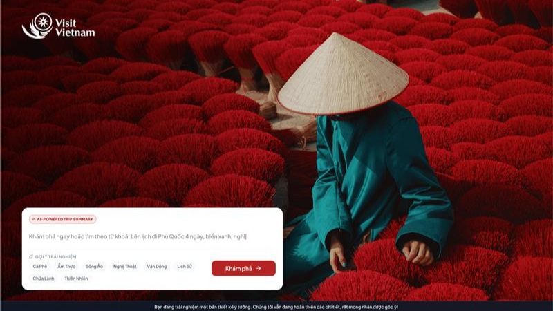 “Visit Vietnam”平台的演示版本将于2025年12月20日正式亮相。