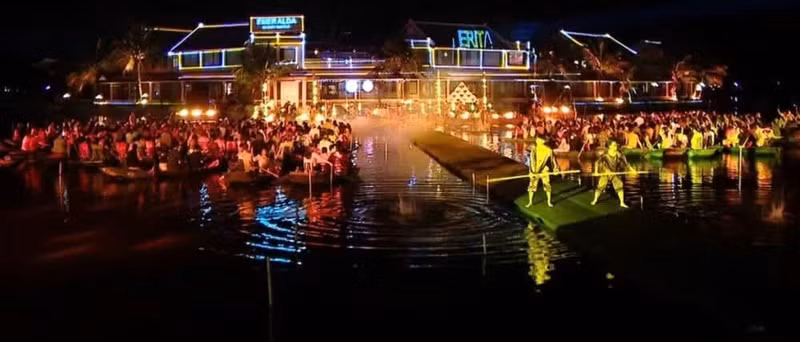 实景秀《华闾舞画》。（图片来源：越通社）