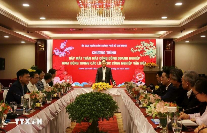 见面会场景。（图片来源：越通社）