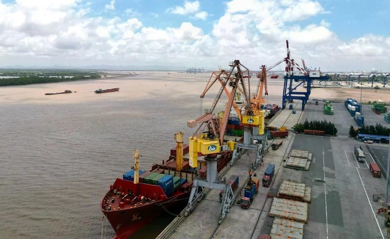 海防新武港。（图片来源：越通社）